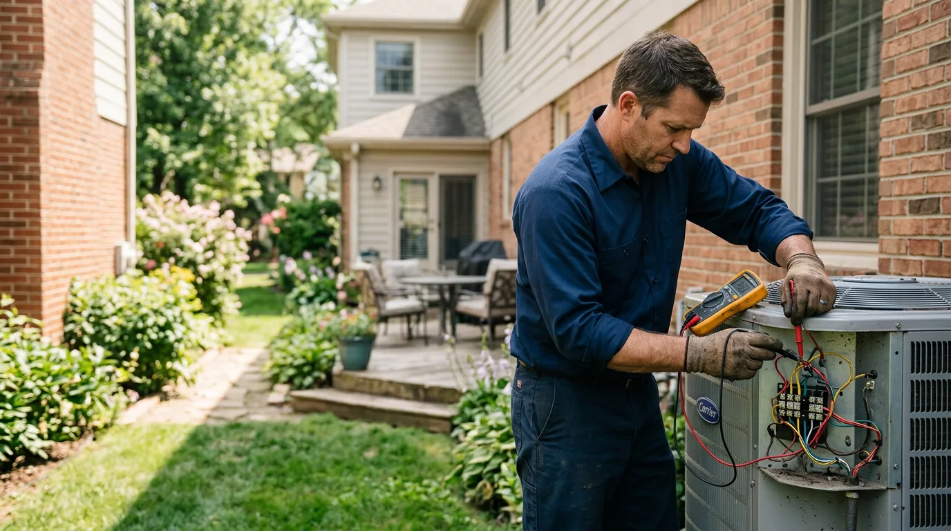 HVAC technician working near Thibodaux, LA